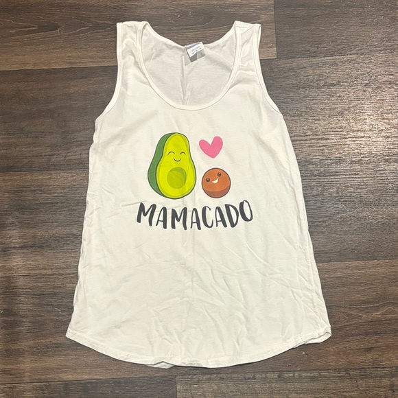 Port and Company Other - Port & Company Mamacado Womens Medium White Avocado Graphic Tank Top